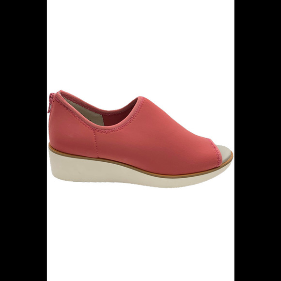 Lori Goldstein Collection Stretch Knit Slip On Wedge Rose - Medium - Picture 1 of 5
